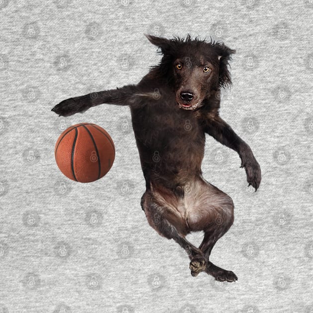 Dog Meme: Dog playing basketball by Memiefy